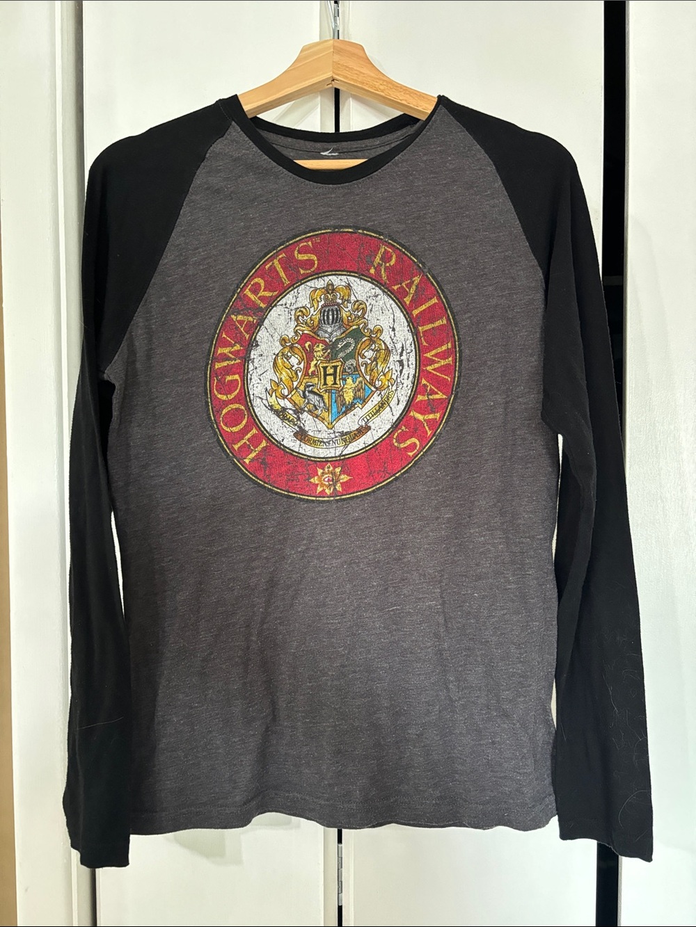 Wizarding world of Harry Potter hogwarts Railways Raglan Sleeve Graphic Tee